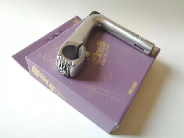 *NOS Vintage 1990s CINELLI 101 silver anodized head stem - 125mm*