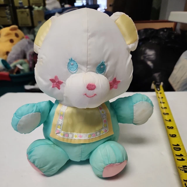 1991 Playskool Sweet Beginnings Puffalump Bear Plush Baby Nylon Plush