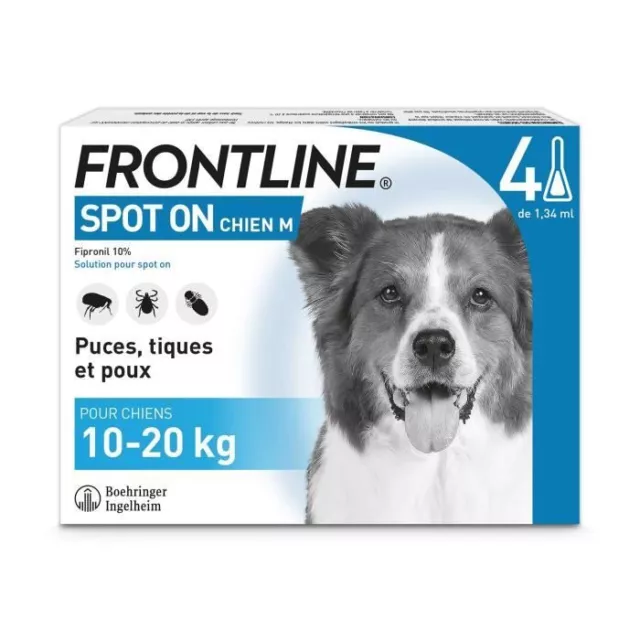 Frontline Spot On Chien M 4 pipettes