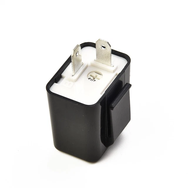 2 Pin LED Flasher Relay Motorcycle Turn Signal Indicator Blinker Light 12V
