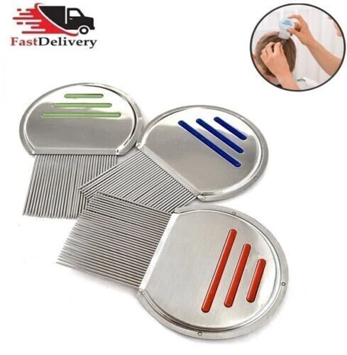 Lice Removal Comb, Stainless Steel Headlice Nit Treatment Kids, Adults, Pets UK 2
