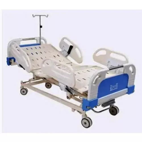 Fowler Foldable ICU Five Functional Electric Bed Stainless Steel Material Blue
