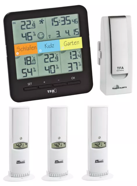 TFA 31.4007.02 Weatherhub Starterset 7 Klimahome Thermometer Hygrometer digital