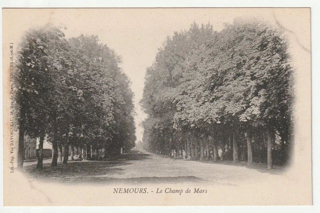 NEMOURS - Seine & Marne - CPA 77 - le Champ de Mars - carte 1900