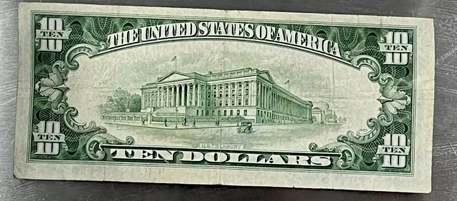 Fr. 1706* 1953 $10 Ten Dollars *Star* Silver Certificate Note Very Fine 2