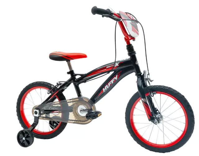 Huffy Kinderfahrrad 16 Zoll MOTO X BMX-Design Fahrrad Bike Stützräder