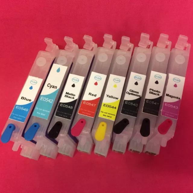 8X Refillable Empty Arc Refill Ink Cartridge For Epson Stylus Photo R800 Printer