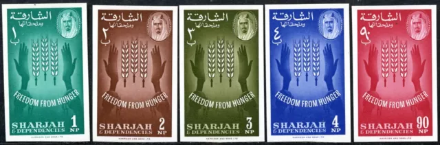 Sharjah Mi.-Nr. 35-39 B **, Kampf gegen den Hunger, kpl. Satz postfrisch!