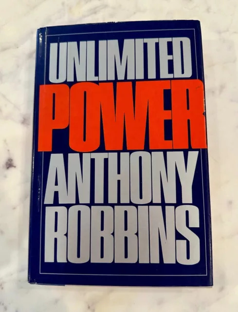 Unlimited Power Hardcover Book Tony Robbins First Edition / First Printing 1986