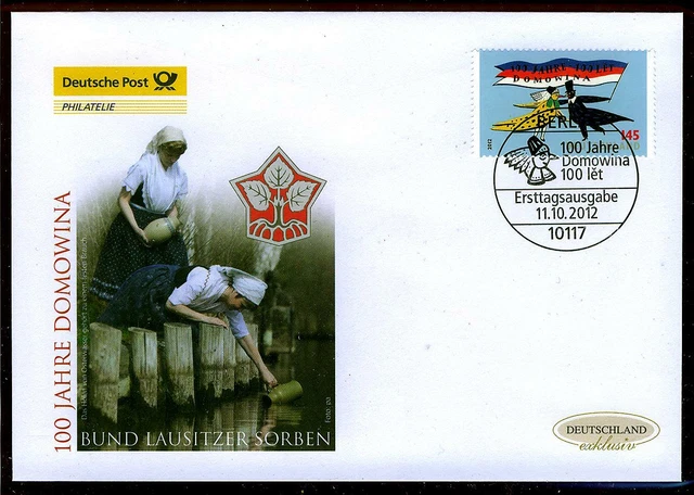 FDC 2957 exklusiv (2012) - Domowina - Bund Lausitzer Sorben