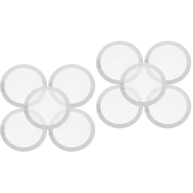 10 pz schermo disco espresso fine riutilizzabile in acciaio inox per macchina espresso