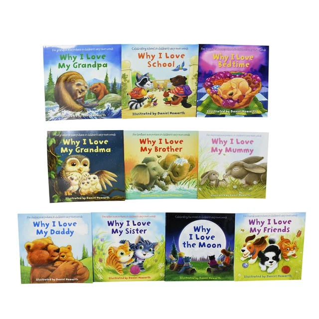 WHY I LOVE 10 Picture Books Children Collection Paperback Set By Daniel ...