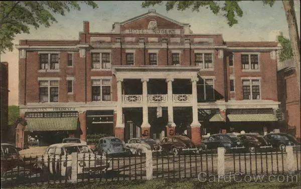 1952 Lebanon,NH Hotel Rogers Grafton County New Hampshire The Albertype Co.