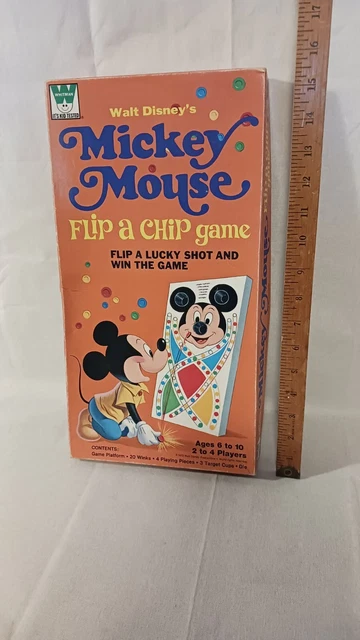 Vintage Whitman Kid Tested Walt Disney's Mickey Mouse Flip A Chip Game