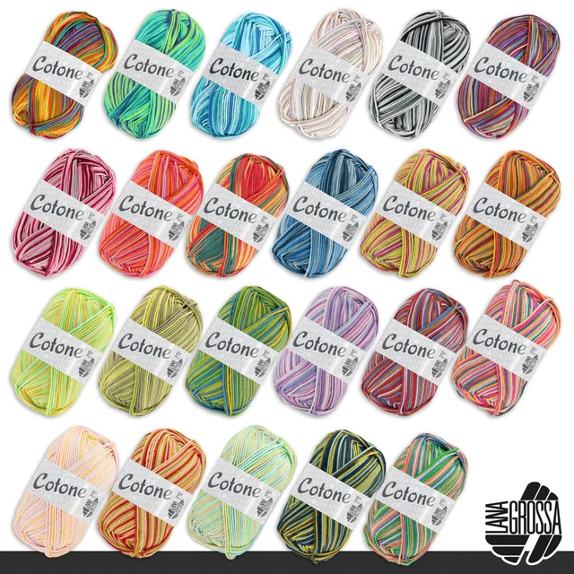 LANA GROSSA Promessa - Fil Tubulaire Doux En Coton Bio Et