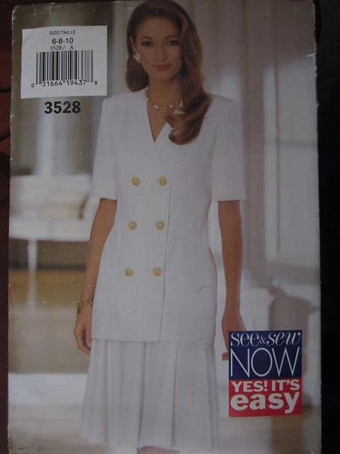 3528 Butterick SEWING Pattern Misses EZ Top Skirt UNCUT Vintage See & Sew Easy