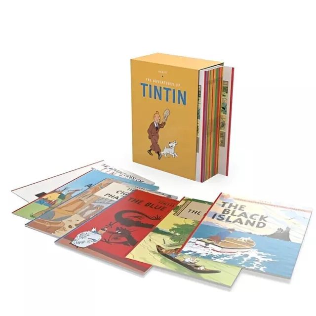 NUEVO Las aventuras de Tintin Box Set Colección de 23 libros Herge Slipcase... 2