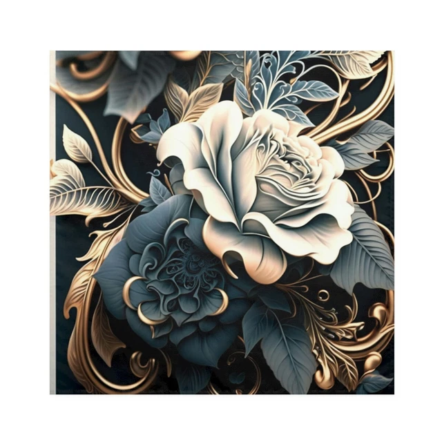 French Chic Napkins Set of 4, Floral Napkins, Roses Decor