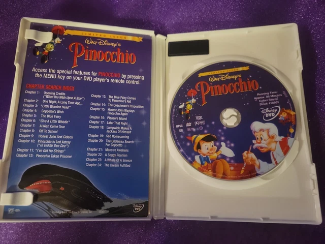 Disney Pinocchio movie.  Gold Collection 3