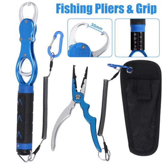 ALUMINUM ALLOY FISHING Gripper Clamp Fish Grabber Tool Compact