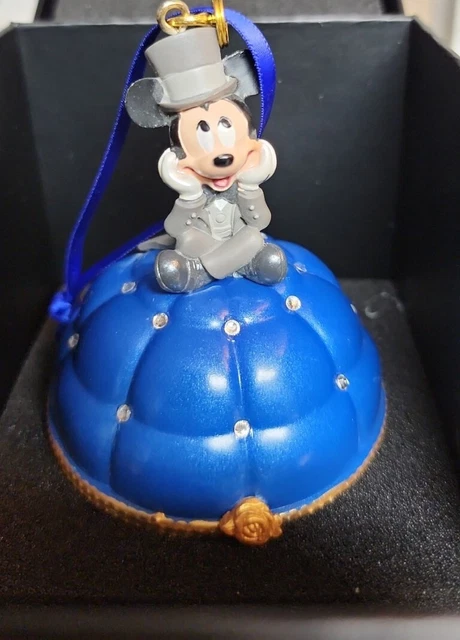 New Disney Sketchbook Mickey Mouse Engagement Box Christmas Holiday Ornament !