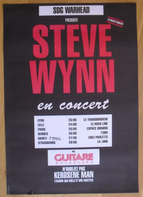 STEVE WYNN dream syndicate original french concert poster '91