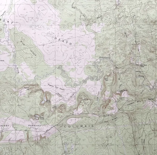 Map Epping Maine 1984 Topographic Geo Survey 1:24000 27 x 22" TOPO4