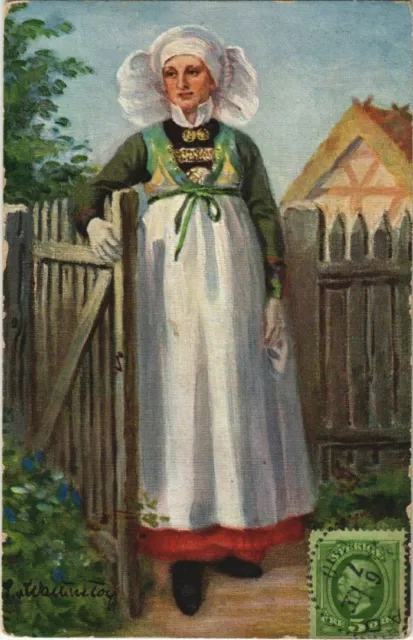 CPA AK SKANE Torna Harad - Nordiska Museet - Young Lady - Type SWEDEN (1118688)