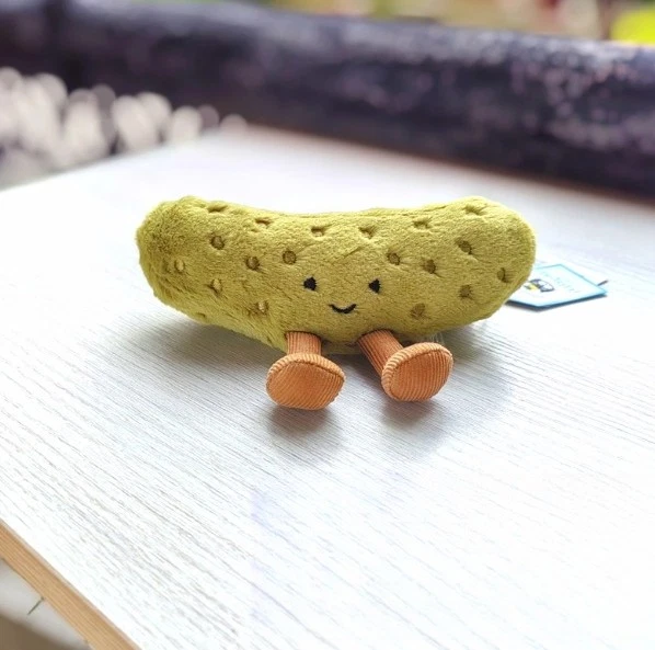 JELLYCAT AMUSEABLES PICKLE Cute Soft Plush Toy New With Tags Free Dust ...