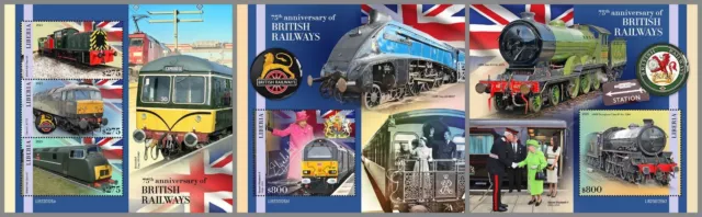 LIBERIA 2023 MNH ** Eisenbahnen British Railways #125