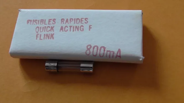 10 FUSIBLES en VERRE  5x20  800mA Rapide 250V   FSP  FUSIBLE
