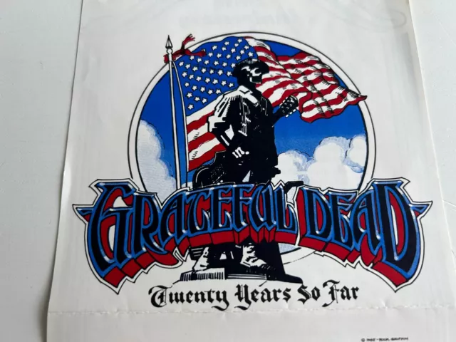 Grateful Dead: Twenty Years So Far 1985 Handbill/Fan flyer. Rick Griffin 20th...