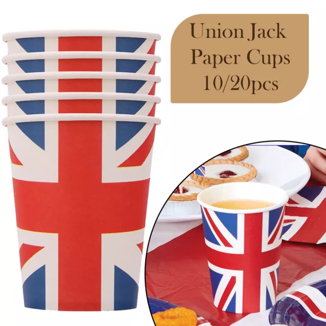 Union Jack Estampado Vending Tazas Desechable Para Caliente Y Bebidas Frías De