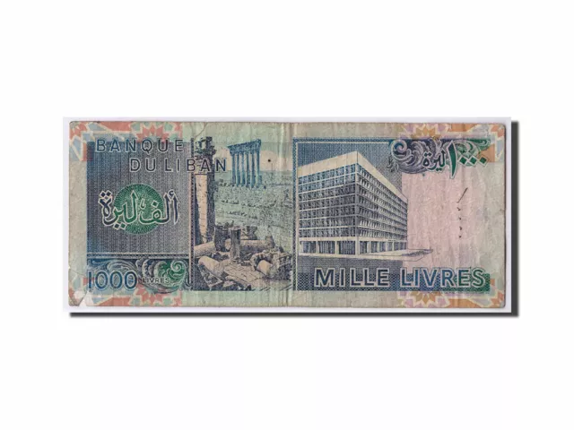 [#311137] Banknote, Lebanon, 1000 Livres, 1988, KM:69a, VG(8-10) 2