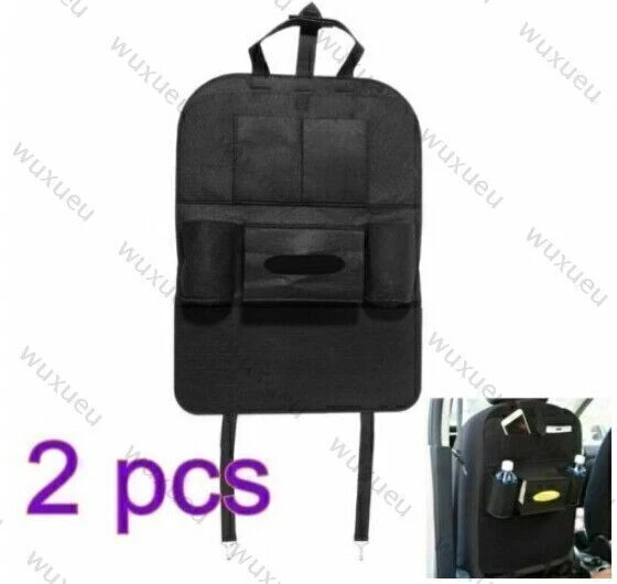 2X Autositz Rücksitztasche Auto Organizer Multi Tasche Tasche Rücklehnentasche！