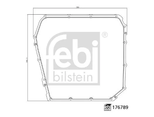 FEBI BILSTEIN Dichtung, Ölwanne-Automatikgetriebe 176789 für AUDI