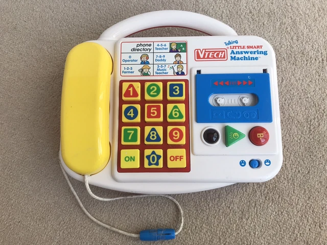 Small Talk Vtech VTECH TALKING LITTLE Smart Answering Machine Telephone Kids Toy Vintage ...
