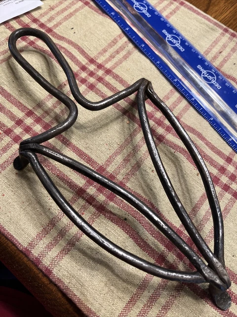 18th Century Forged Iron Flat Iron Trivet 10 Inches