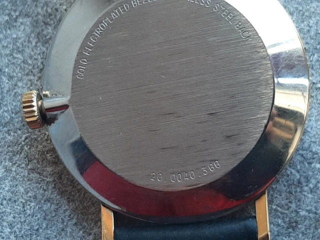 ZENITH-MOVADO MUSEUM 20.0040.366 QUADRANTE DORATO; MANUALE Zenith 2572. 35 mm.  5
