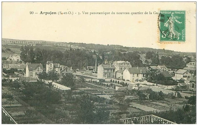 91.ARPAJON.n°28961.VUE PANORAMIQUE DU NOUVEAU QUARTIER DE LA GARE