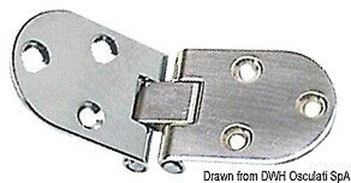 Charnière À Fil Inoxydable 84x30 MM Marque Osculati 38.440.06