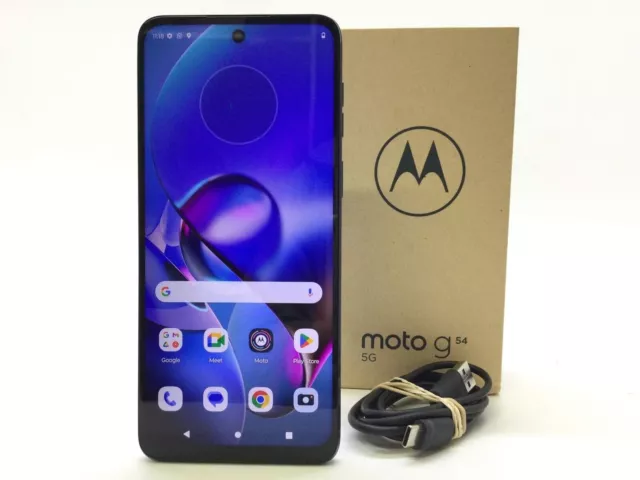 Motorola Moto G54 5G 4/128GB, Pantalla 6,5", Batería 5000mAh, Cámara 50MP Azul