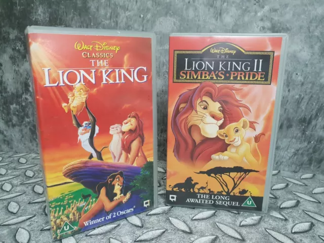 WALT DISNEYS THE Lion King & The Lion King II Simba's Pride Vhs ...