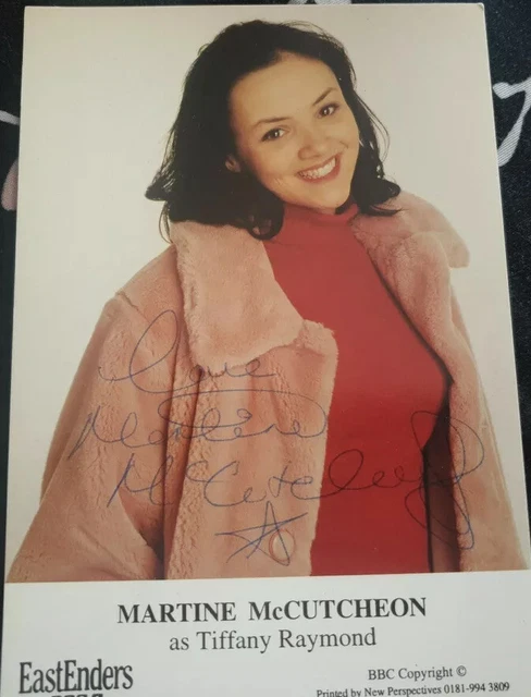 BBC EastEnders Tiffany Raymond Undedicated Signed Cast Card Martine McCutcheon