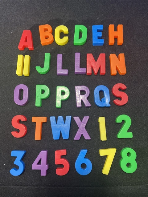 VINTAGE FISHER PRICE alphabet & Numbers magnetic letters Replacement