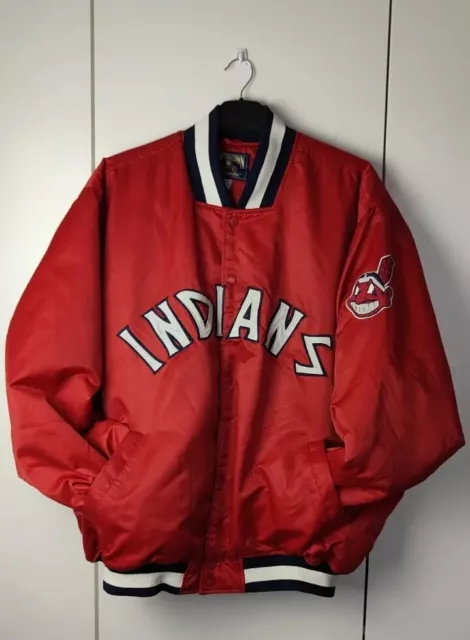 Chaqueta de béisbol Cleveland INDIANS ""Colección Cooperstown"" talla 2XL EE. UU. de colección