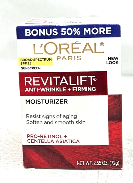 Loreal Revitalift Anti-Wrinkle Firming Moisturizer SPF 25 2.5 oz 12/2024^ NEW