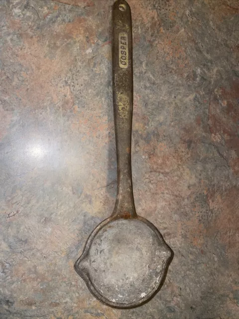 Vintage Cast Iron Cosper Smelting Ladle