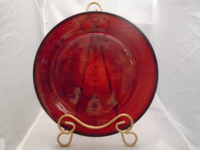 Luminarc France Dinner Plates CRIS D'ARQUES/DURAND Arty Red Arcoroc