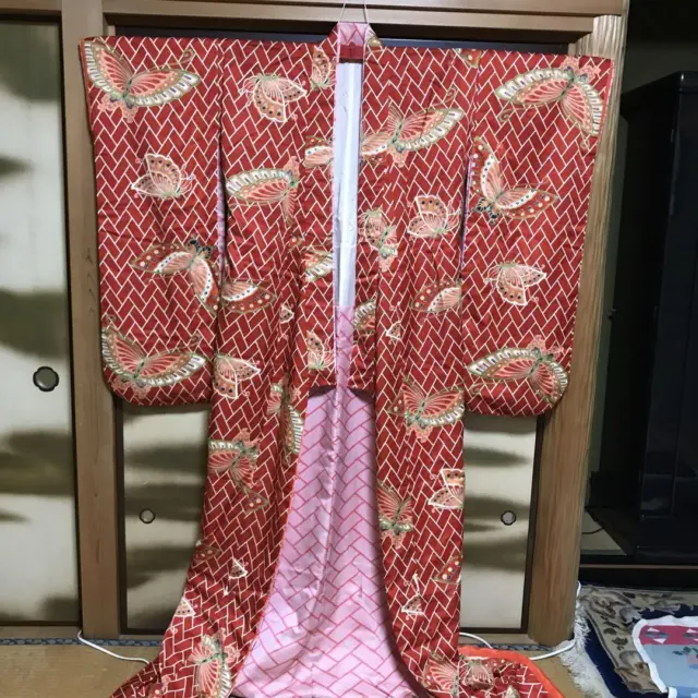 Uchikake Japanese Kimono Bride costume color driving Classic Embroidered